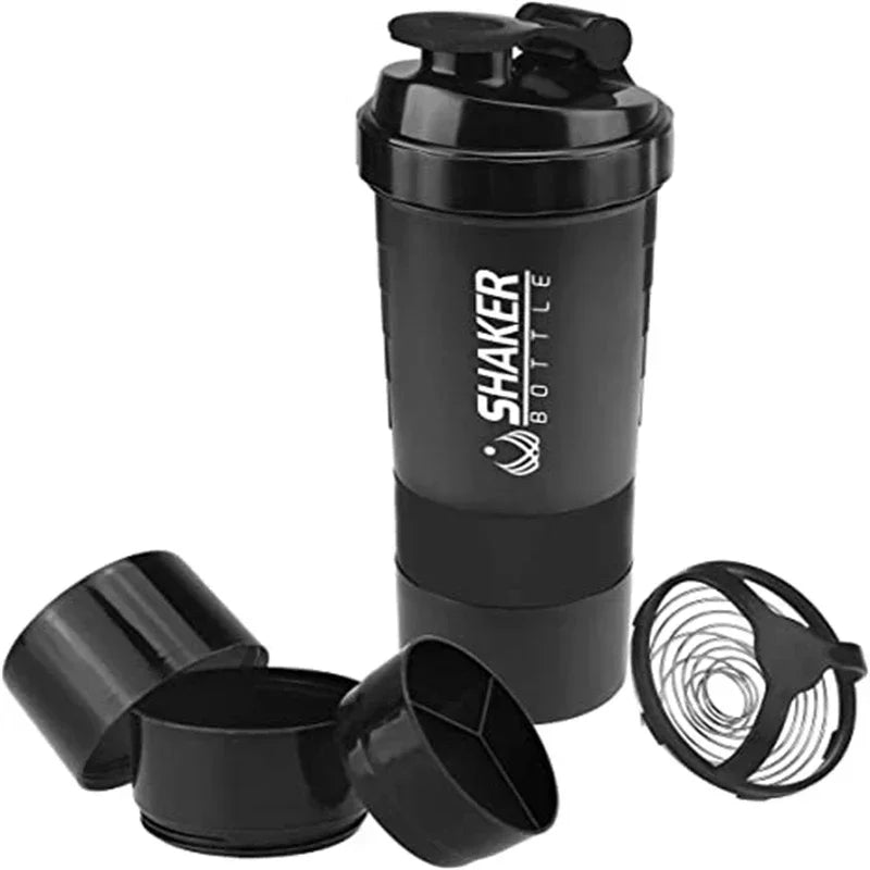 Shaker Protéiné Sport 500ml — Compartiment Poudre Intégré