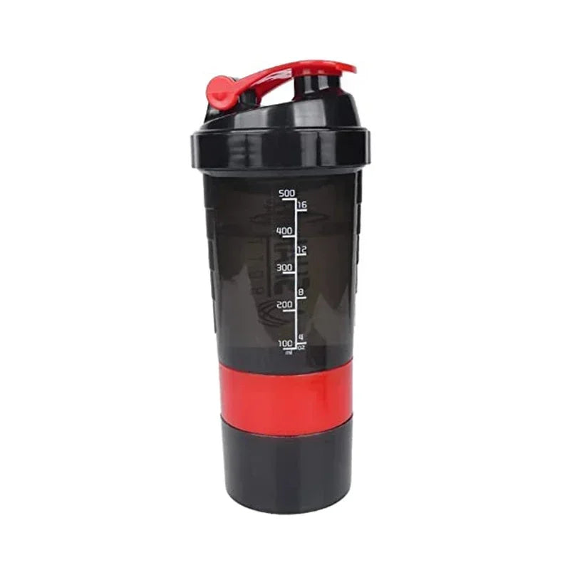 Shaker Protéiné Sport 500ml — Compartiment Poudre Intégré