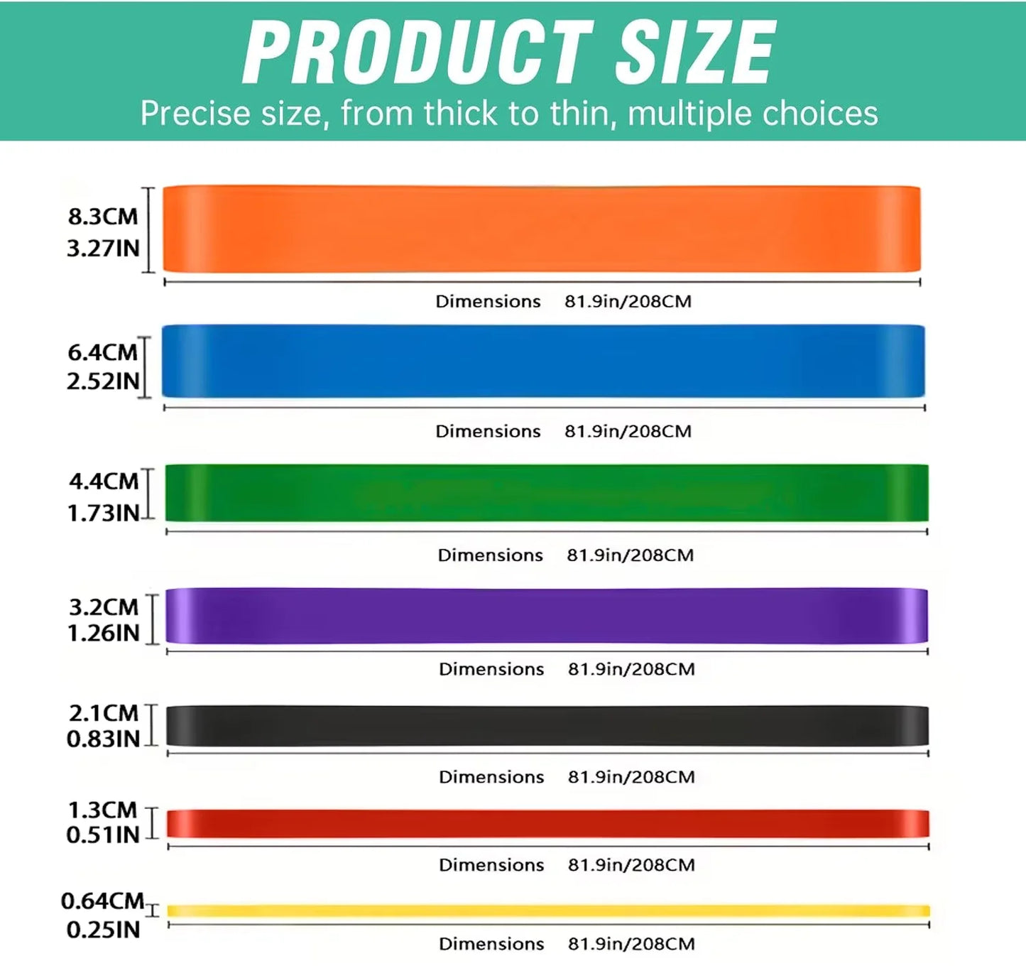 Bandes de Résistance FitFlex - 7 niveaux